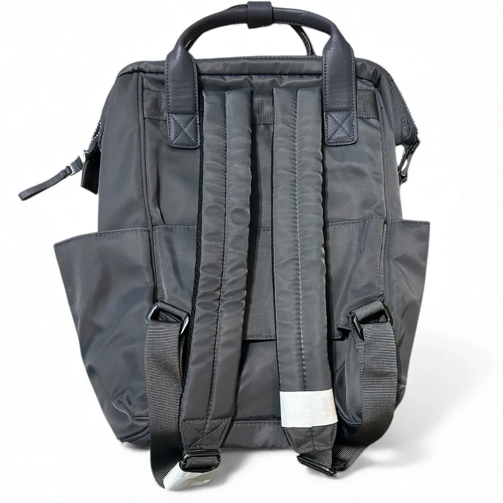 Baggallini Soho Travel Laptop Backpack Charcoal Gray with Luggage Sleeve NWT - Picture 2 of 5